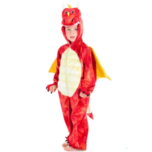 Children's Red Dragon Costume - Image 4