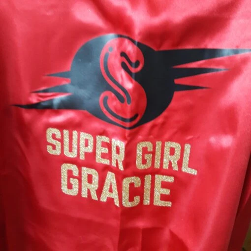Children's Red Superhero Cape - Personalised - Image 2