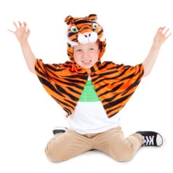Children's Tiger Fancy Dress Cape -Dreamy Outfits Shop 9969 Tiger 1