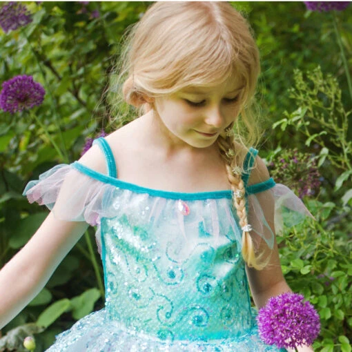 Children's Aqua Fairy Dress - Image 2