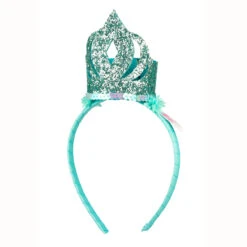 AMSCAN Aqua Glitter Crown Headband