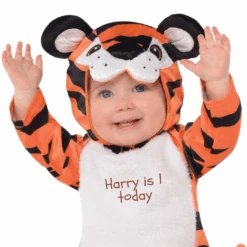 AMSCAN Personalised Baby Tiger Costume -Dreamy Outfits Shop BabyTiger Harry