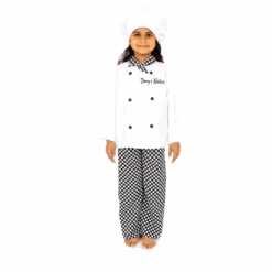 Children's Chef Costume - Personalised -Dreamy Outfits Shop Chef Darcy