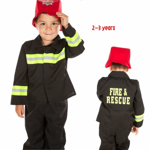 Personalised Children's Fire Fighter/ Fireman Costume - Image 5