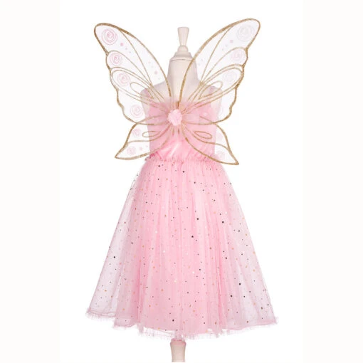 Floral Fairy Dress With Wings - Image 4