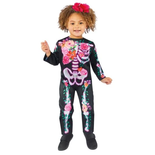 AMSCAN Child's Floral Skeleton Costume - Image 4