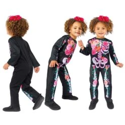 AMSCAN Child's Floral Skeleton Costume -Dreamy Outfits Shop Floralskeleton group