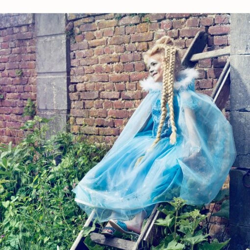 Blue Ice Queen Dressing Up Cape - Image 2