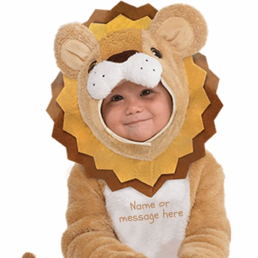 AMSCAN Personalised Baby Lion Costume- Little Roar - Image 2