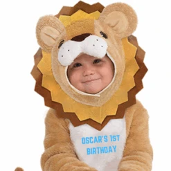 AMSCAN Personalised Baby Lion Costume- Little Roar -Dreamy Outfits Shop LittleRoar 1stBirthday