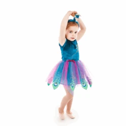 Children's Peacock Tutu Dress With Headband