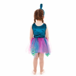 Children's Peacock Tutu Dress With Headband -Dreamy Outfits Shop Peacock5