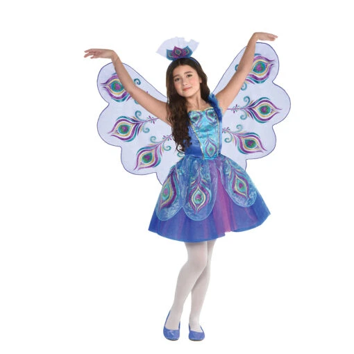 AMSCAN Pretty Peacock Dress With Wings And Headband - Image 2