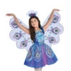 AMSCAN Pretty Peacock Dress With Wings And Headband -Dreamy Outfits Shop PrettyPeacockfairy2
