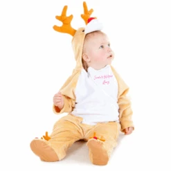 Personalised Rudolph Reindeer Fancy Dress Costume -Dreamy Outfits Shop Reindeer personalised pink