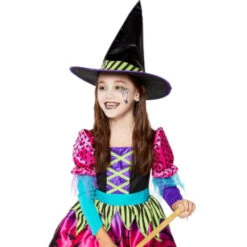 AMSCAN Spellbook Sweetie Witch Costume With Stripy Tights -Dreamy Outfits Shop SpellbookSweetie3