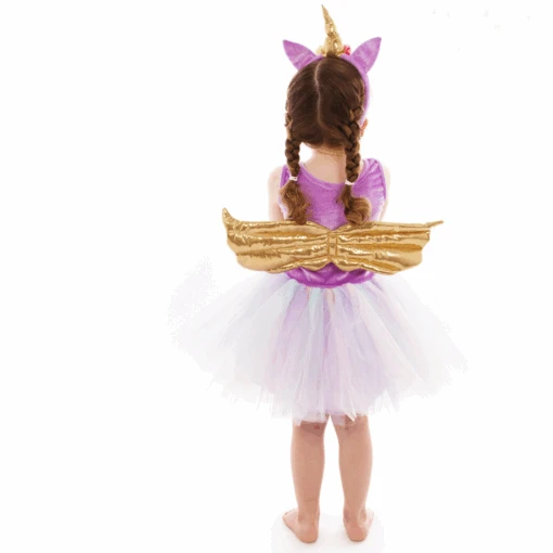 Children's Unicorn Tutu Dress With Headband - Image 2