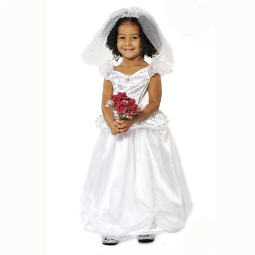 Children's Fantasy Wedding Dress -Bride Costume - Image 2