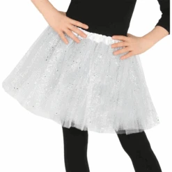 AMSCAN Sparkle Glitter Tutu -White