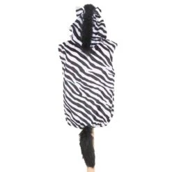 Children's Zebra Fancy Dress Zip Top -Dreamy Outfits Shop Zebra Fancy Dress Zip Top Reverse