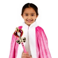 Light Up Fairytale Cape -ivory -Dreamy Outfits Shop pink cape with lights 4